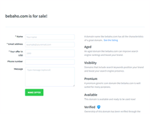 Tablet Screenshot of bebaho.com